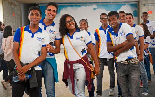Alunos da escola de Pernambuco